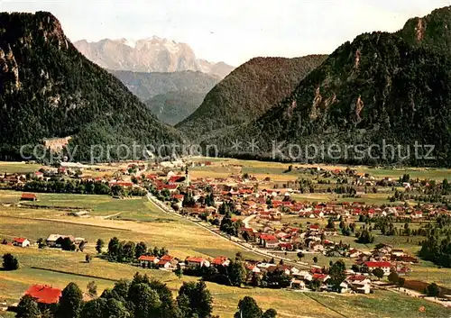 AK / Ansichtskarte Inzell Fliegeraufnahme Gesamtansicht m. Reiteralpe Inzell