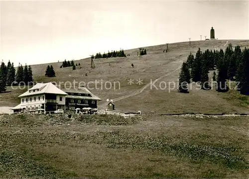 AK / Ansichtskarte Feldberg_1450m_Schwarzwald Berg Gasthof u. Pension Todtnauerhuette Aussenansicht 