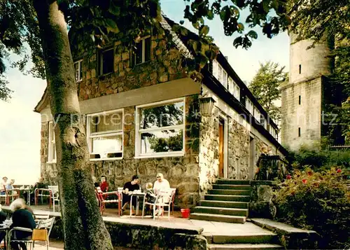 AK / Ansichtskarte Bad_Driburg Restaurant Cafe Sachsenklause Aussenansicht m. Terrasse Bad_Driburg