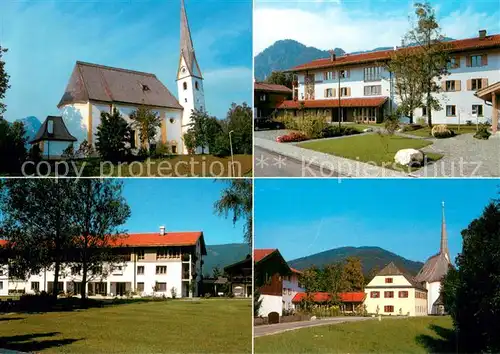 AK / Ansichtskarte Inzell Schwesterheim St. Vincenz Erholungsheim Aussenansichten u. Kirche Inzell