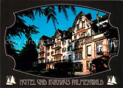 AK / Ansichtskarte Freudenstadt Hotel u. Kurhaus Palmenwald Aussenansicht Freudenstadt