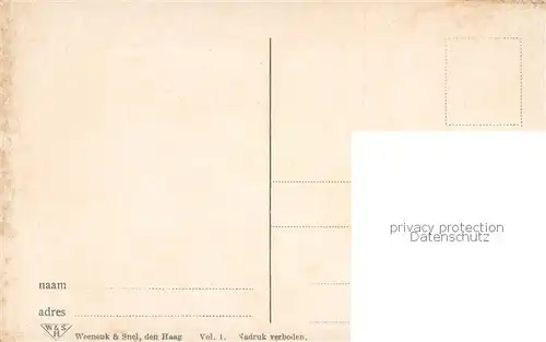 AK / Ansichtskarte Volendam Dorfpartie Volendam