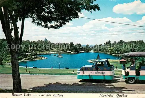 AK / Ansichtskarte Montreal_Quebec Beaver Lake Lac des castors Touristenbahn Montreal Quebec