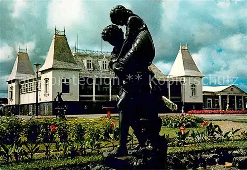 AK / Ansichtskarte Curepipe_Mauritius Statue de Paul et Virginie Hotel de Ville 