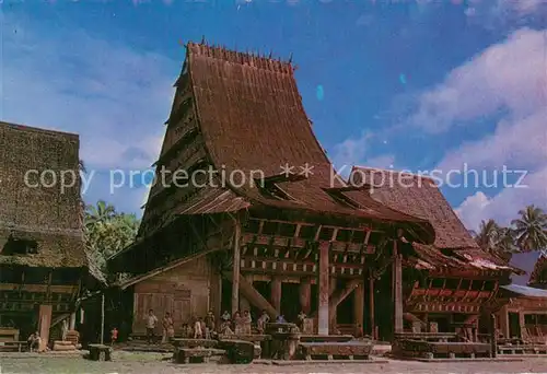 AK / Ansichtskarte Bawomataluo_Sumatra_Sumatera_Indonesien Traditional house 