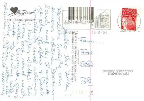 AK / Ansichtskarte Cognac_16_Charente Vues d ensemble Monument 