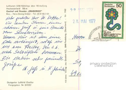 AK / Ansichtskarte Hoheleye mit Blick zum Astenturm Hoheleye