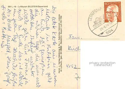 AK / Ansichtskarte Bilstein_Sauerland Luftkurort Bilstein_Sauerland