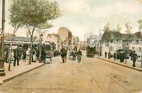 AK / Ansichtskarte Brest_29 Rue de Paris Vue prise de la Place de la Liberte 
