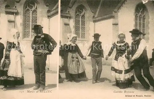 AK / Ansichtskarte Beuzec Cap Sizun_29_Finistere Maries de Beuzec Gavotte Bretonne 