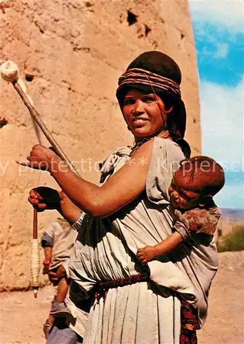 AK / Ansichtskarte Haddiddou_Dades_Maroc Spinnerin 