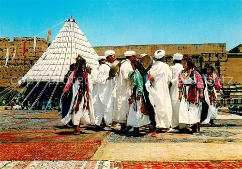 AK / Ansichtskarte Gnaoi_Maroc Folklore danse marocaine 