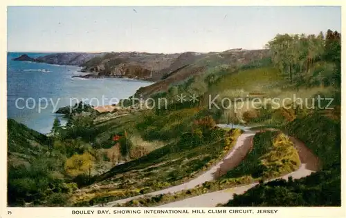 AK / Ansichtskarte Bouley_Valley_Jersey_UK Panorama Bay International Hill Climb Circuit 