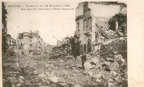 AK / Ansichtskarte Messina_Sicilia Terremoto del 28 Dicembre 1908 Messina Sicilia