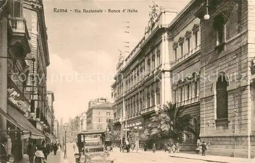 AK / Ansichtskarte Roma__Rom_IT Via Nazionale   Banca d Italia 