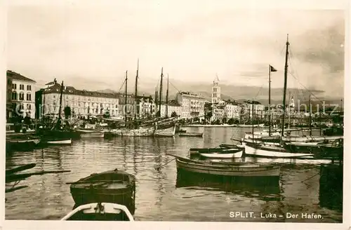 AK / Ansichtskarte Split_Spalato Der Hafen Split_Spalato