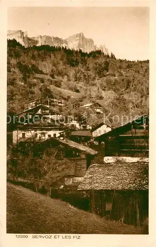 AK / Ansichtskarte Servoz_74 Servoz et les Fiz 