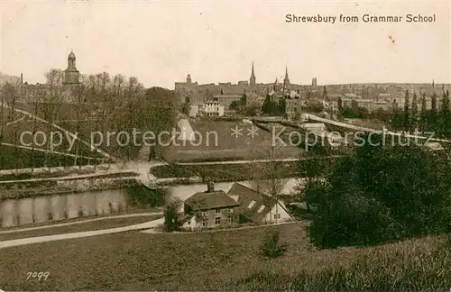 AK / Ansichtskarte Shrewsbury__UK Shrewsbury from Grammar School 