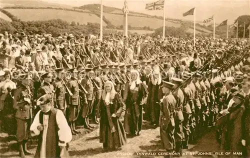 AK / Ansichtskarte Isle_of_Man_UK Ancient Tynwald Ceremony at St. Johns 