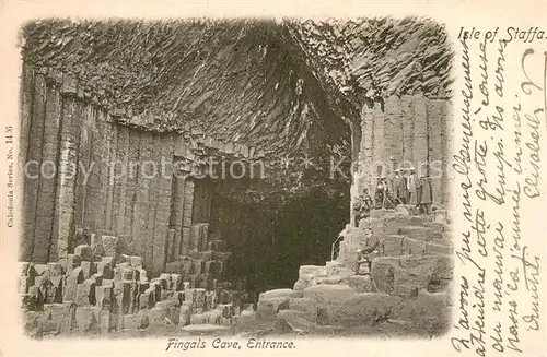 AK / Ansichtskarte Isle_of_Staffa_Hebrides_Scotland_UK Fingats Cave Entrance 