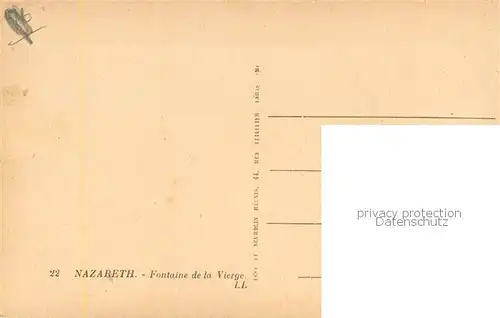 AK / Ansichtskarte Nazareth_Israel Fountain of the Virgin Nazareth Israel