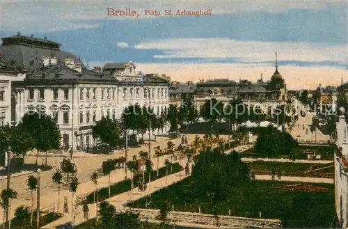 AK / Ansichtskarte Braila Piata Sf. Arhangheli Braila