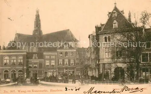 AK / Ansichtskarte Haarlem_NL Waag. en Kaasmarkt 