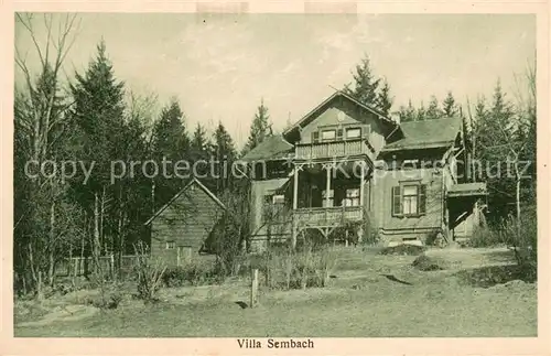 AK / Ansichtskarte Winterstein_Waltershausen Villa Sembach Aussenansicht 