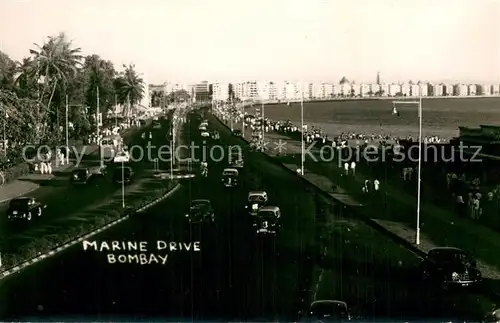 AK / Ansichtskarte Bombay_Mumbai Marine Drive Bombay Mumbai
