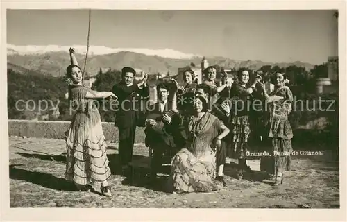 AK / Ansichtskarte Granada_Andalucia_ES Danza de Gitanos 