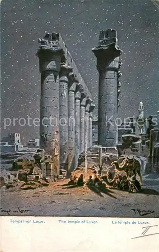 AK / Ansichtskarte Luxor_Louqsor_Louksor_Egypt Tempel v. Luxor 