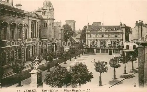 AK / Ansichtskarte Jersey__UK Saint Helier   Place Royale 