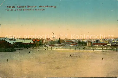 AK / Ansichtskarte Salonique_Salonica_Salonicco Vue sur la Tour Blancke  