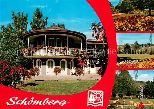 AK / Ansichtskarte Schoemberg_Schwarzwald Kurhaus Park Schoemberg Schwarzwald