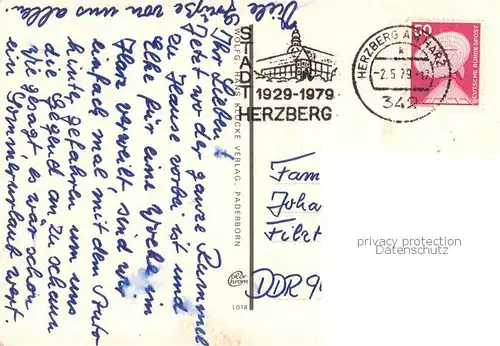 AK / Ansichtskarte Herzberg_Harz Strassenpartie Herzberg Harz