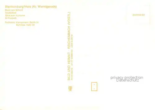 AK / Ansichtskarte Blankenburg_Harz Schloss Teufelsbad Kurhotel Kurpark Blankenburg_Harz