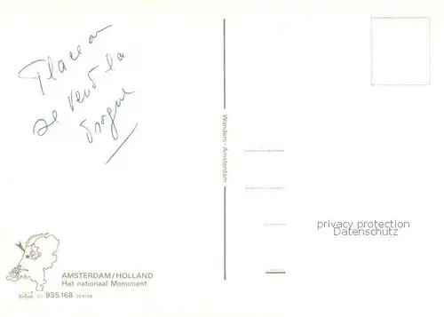 AK / Ansichtskarte Amsterdam__NL Het national Monument 