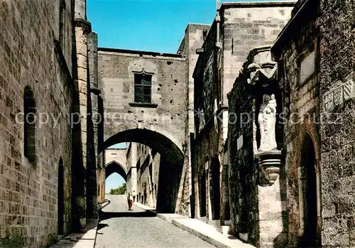 AK / Ansichtskarte Rhodos_Rhodes_aegaeis Rittergasse Rhodos_Rhodes_aegaeis