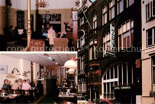 AK / Ansichtskarte Amsterdam__NL Hotel Terminus Gastraeume 