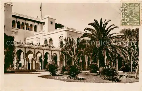 AK / Ansichtskarte Alger_Algerien Palais d Ete Sommerpalast Alger Algerien