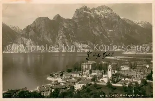 AK / Ansichtskarte Torbole_Lago_di_Garda_IT Teilansicht m. See 