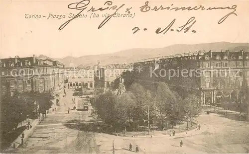 AK / Ansichtskarte Torino_Turin_IT Piazza Statuto m. Strassenbahn 