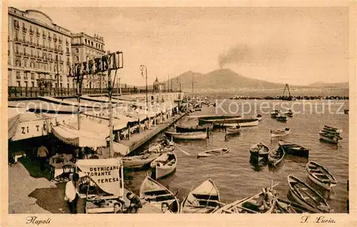 AK / Ansichtskarte Napoli_Neapel_IT Hafen Promenade 