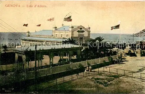 AK / Ansichtskarte Genova_Genua_Liguria Lido d Albaro Genova_Genua_Liguria