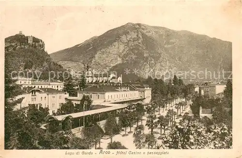 AK / Ansichtskarte Arco__Trentino_IT Hotel Casino e passeggiata 