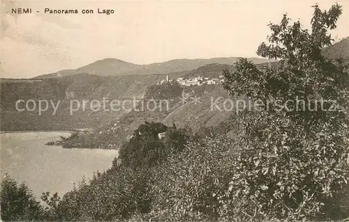 AK / Ansichtskarte Nemi_Roma_IT Panorama m. See 