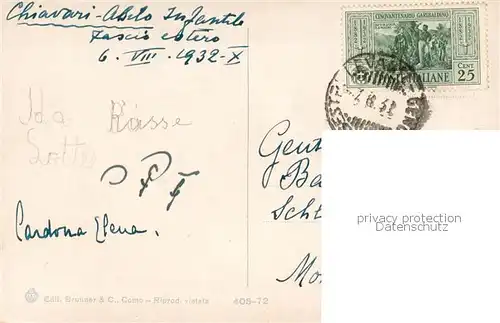 AK / Ansichtskarte Chiavari_IT Panorama e Golfo Tigullio 