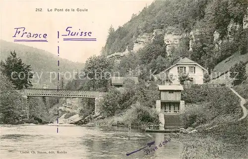 AK / Ansichtskarte Doubs_25_Villers le Lac Le Pont de la Goule 