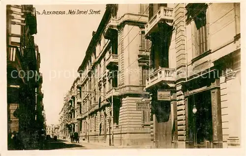 AK / Ansichtskarte Alexandria__Alexandrie_Aegypten Nebi Daniel Street 