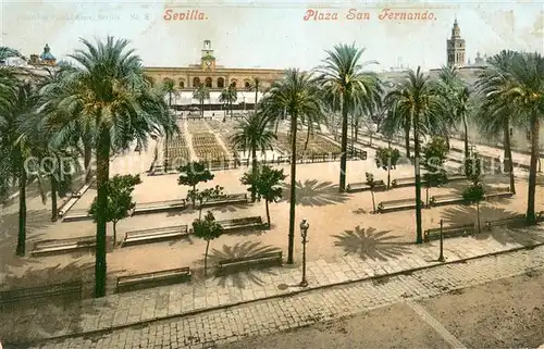 AK / Ansichtskarte Sevilla_Andalucia_ES Plaza San Fernando 